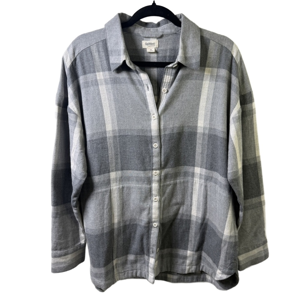 UpWest grey flannel shacket